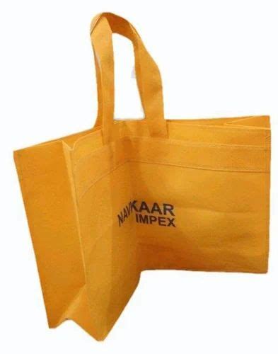 Yellow Non Woven Loop Handle Bag At Rs 20 Piece Loop Handle Bag In