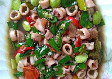 Resep Oseng Cumi Asin Pete Oleh Shri Nchy Maharani Cookpad