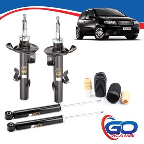 KIT 4 AMMORTIZZATORI COMPLETO CON TAMPONI FIAT PUNTO 188 1 2 1 4 BZ E 1