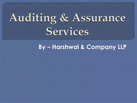 Ppt Top Rated Auditing And Assurance Services Hcllp Powerpoint