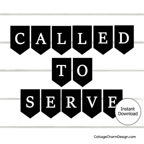 Called To Serve Missionary Banner Printable Etsy