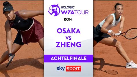 Naomi Osaka Vs Qinwen Zheng Achtelfinale Bnl D Italia Rom