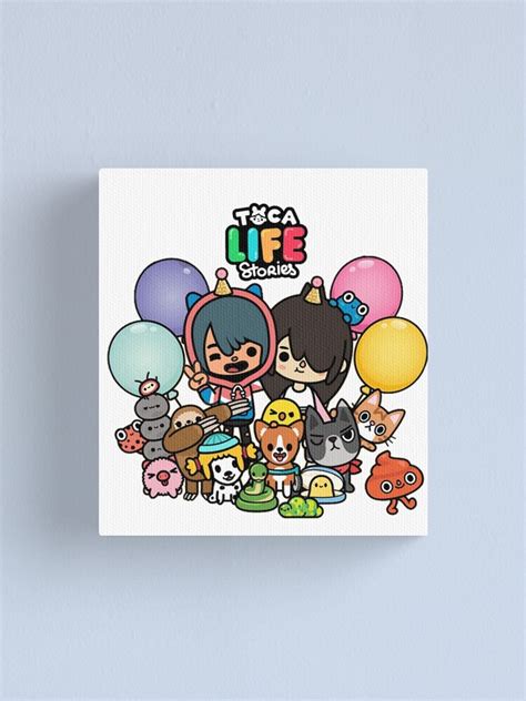 Toca Boca Toca Boca 2021 Toca Life World Canvas Print By Rajiinom