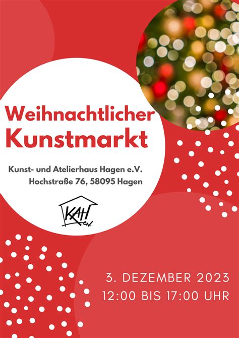 Weihnachtlicher Kunstmarkt Am 3 Dezember Im Kunst Und Atelierhaus