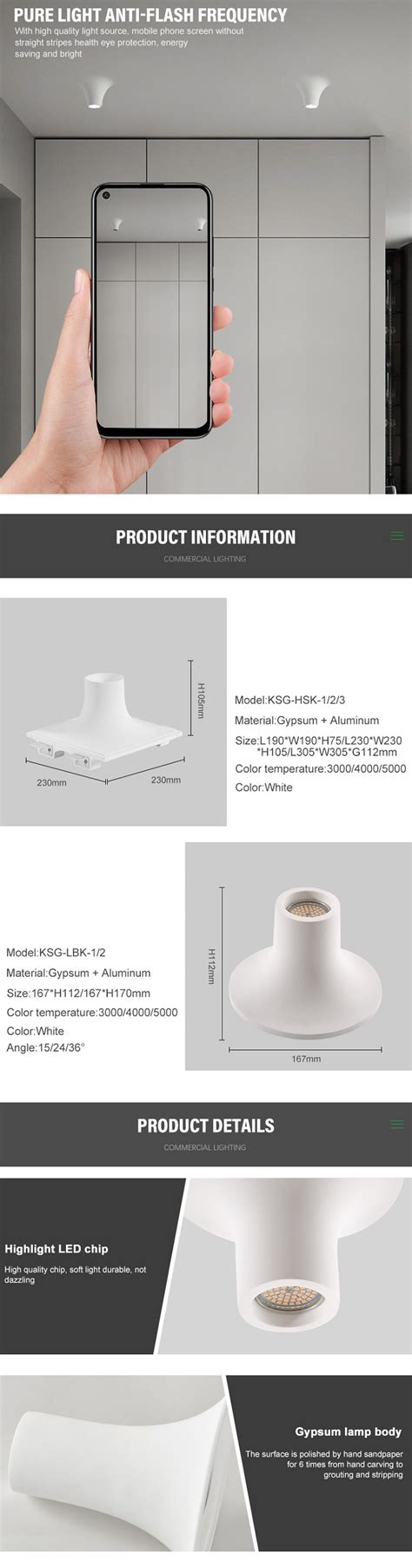 Downlight Led Gypsum Light TEEKUV