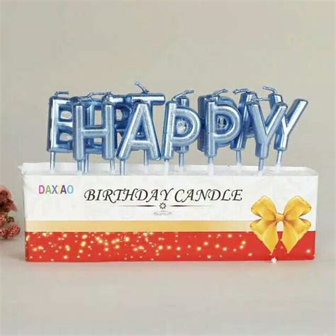 Lilin Huruf Lilin Huruf Kapital Happy Birthday Candle Barang Yang