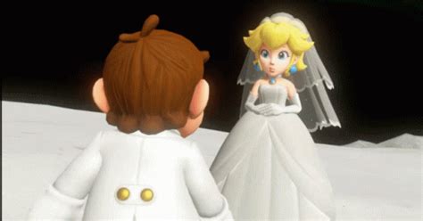 Super Mario Odyssey Princess Peach Wedding GIFDB