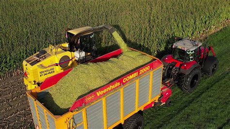 Mais hakselen Chopping corn Mais Häckseln New Holland Massey