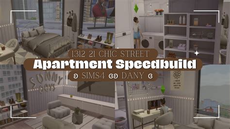 Modern 1312 21 Chic Street Apartment 🏙️ Sims 4 Speed Build 🏙️ Youtube