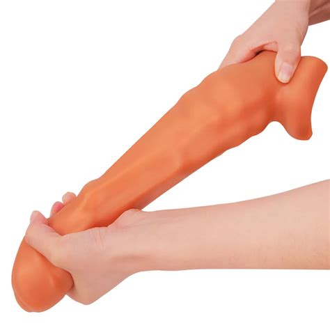 New Realistic Soft Silicone Huge Dildo