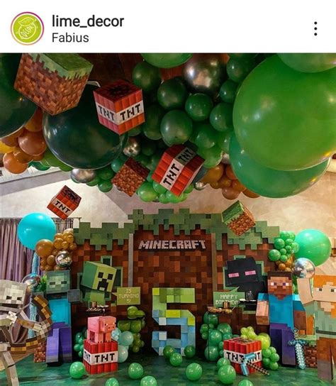 Pin By Emily Morgan On All In The Details In Minecraft Party