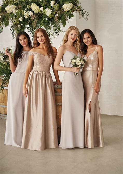 Jasmine Bridesmaids Spring Mix And Match Bridesmaids Neutral