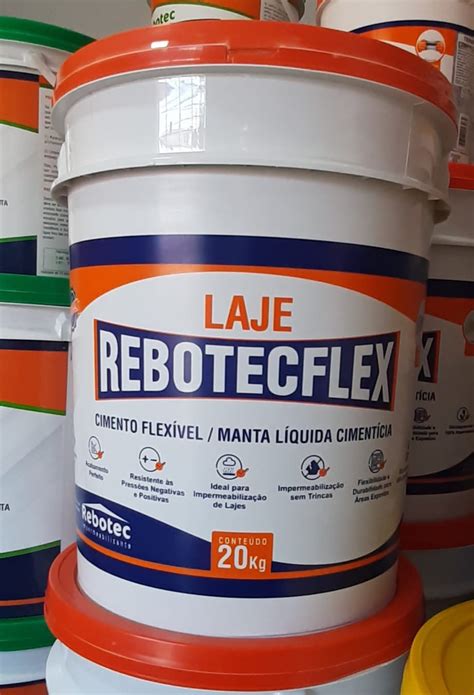 Rebotec Flex Laje Kg Cimento Flex Vel Manta L Quida Umidade Ou