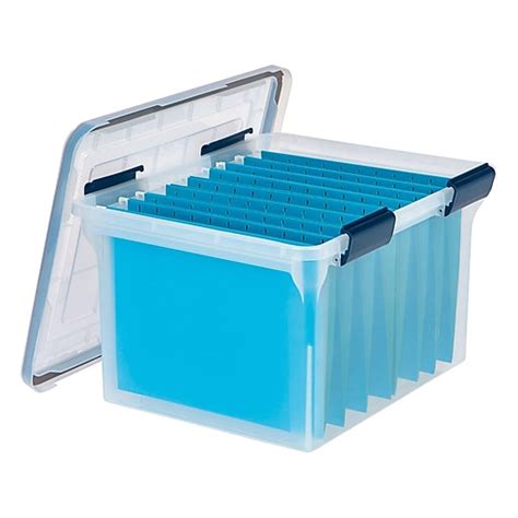 Iris® Letter Legal Size Weathertight File Box 110601 Staples