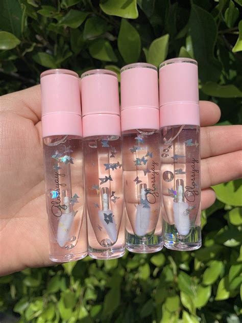 Clear Holographic Butterfly Lipgloss Lip Gloss Homemade Lip Gloss