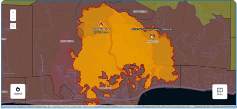 Malibu Fire Map See Franklin Fire Perimeter Evacuation Areas Malibu