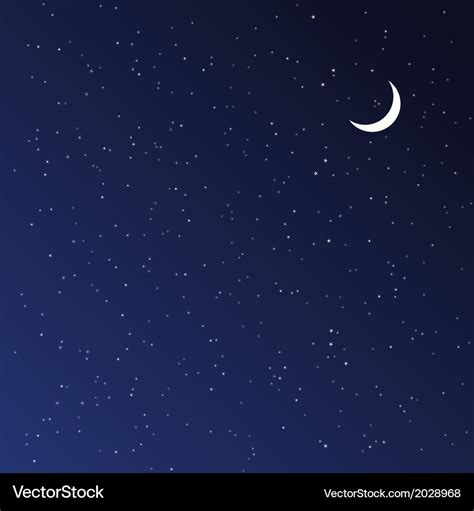 Night Sky Royalty Free Vector Image Vectorstock