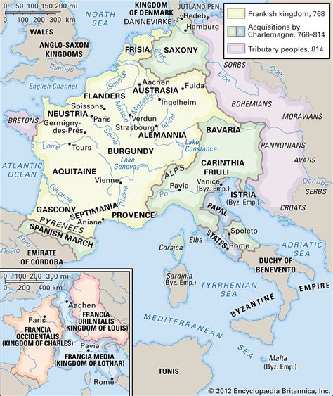 Charlemagne Frankish Empire Saxon Wars Italy Britannica