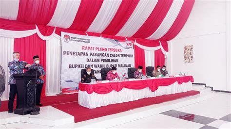 Kpu Malinau Tetapkan Paslon Wempi Jakaria Jadi Calon Bupati Dan Wakil