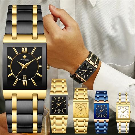 Wwoor Fashion Mens Watches Top Brand Luxury Wrist Watch Quartz