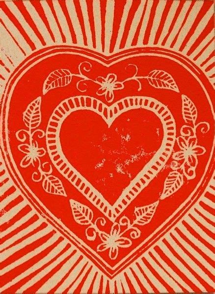 Pin By Michele Sartin On Bless Your Heart Valentine Print Linocut