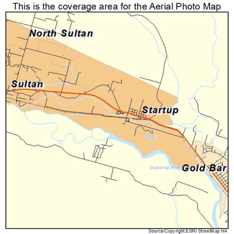 Aerial Photography Map of Startup, WA Washington