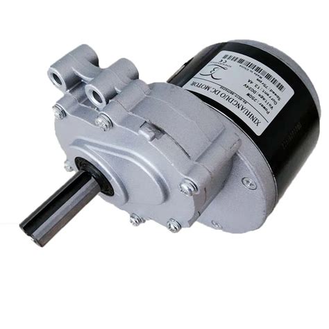 250w 24v 75rpm Or 120rpm Low Speed Brush Motor 44mm Longer Shaft Shaft Diameter 17mm Wheel