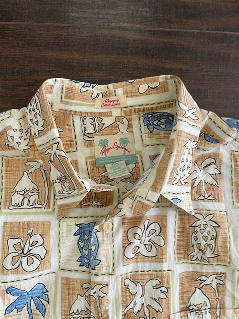 Reyn Spooner Hawaiian Aloha Shirt Vintage Regency Cot Gem