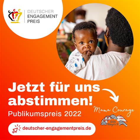 Jetzt für uns abstimmen beim Deutschen Engagementpreis 2022 Inshuti