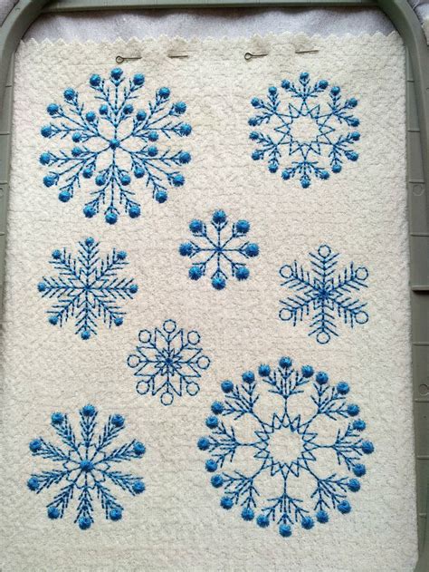 Embroidery Design Neon Snowflake Embroidery Designs Winter Snow Instant