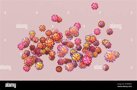 Covid 19 Coronavirus Variants Illustration Stock Photo Alamy