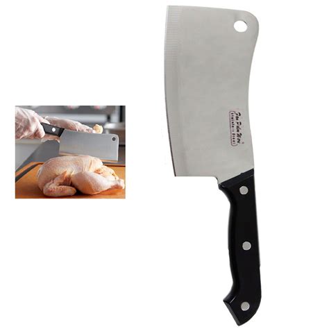 6 Inch Meat Cleaver Knife Stainless Steel Professional Butcher Chopper