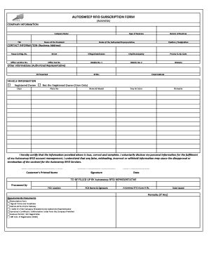 Autosweep Rfid Tin Number Fill Online Printable Fillable Blank