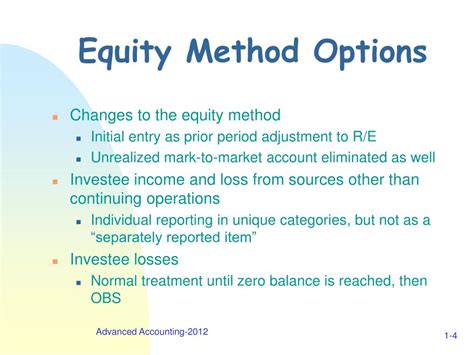 Ppt Session 1 — Introduction And Equity Method Of Accounting Powerpoint Presentation Id1379177