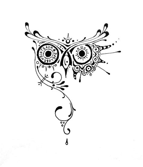 Tattoo Owl Tattoo Design Line Art Tattoos Owl Tattoo