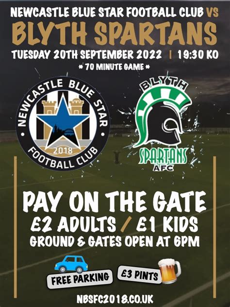 Fixture News Friendly With Newcastle Blue Star Announced Blyth