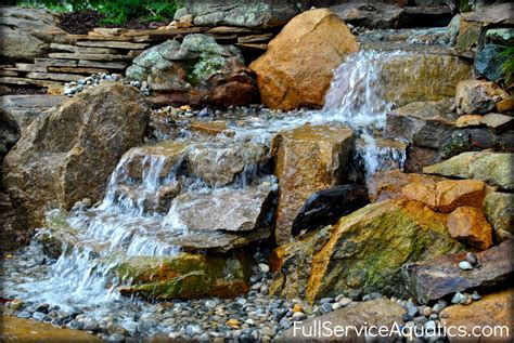 Pondless Waterfall Installation Designed And Installed By Full Service