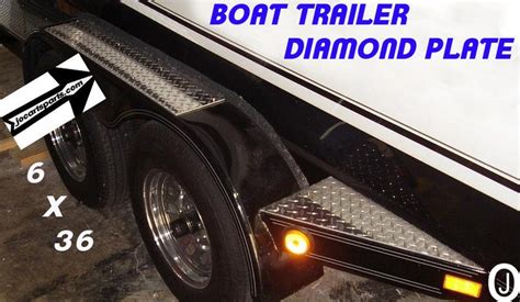 Boat Trailer Highly Polished Aluminum Diamond Plate Fender Etsy