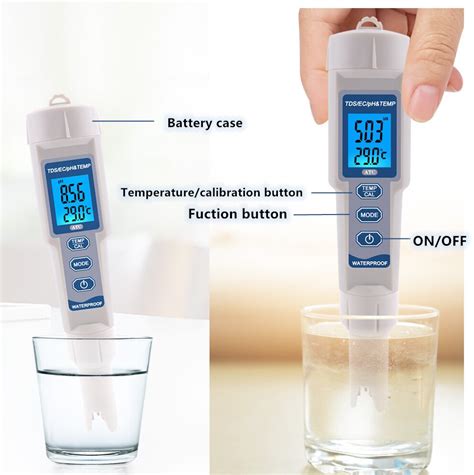 In Digital Ph Tds Ec Thermometer Meter Tester Grandado