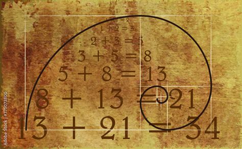 Leonardo Da Vinci Day The Golden Ratio Template Spiral Fibonacci