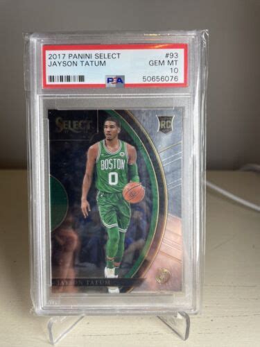 2017 Select Jayson Tatum Select Concourse Rookie RC 93 PSA 10 Celtics