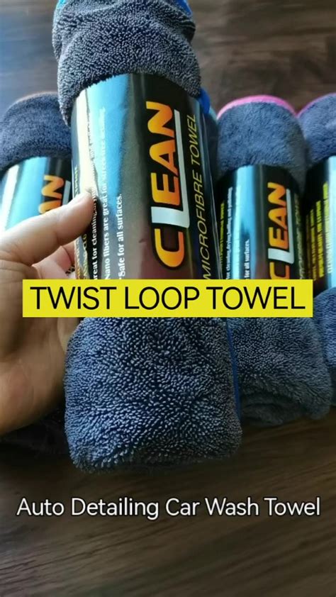 Twisted Loop Towels Car Wash Microfiber Car Drying Towel Twisted Loop