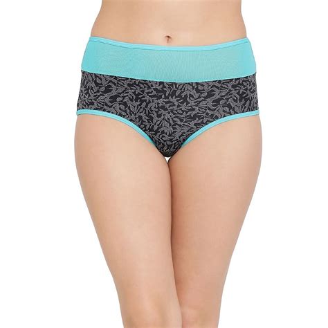 Buy Cotton High Waist Floral Print Hipster Panty With Powernet Panel Online India Best Prices