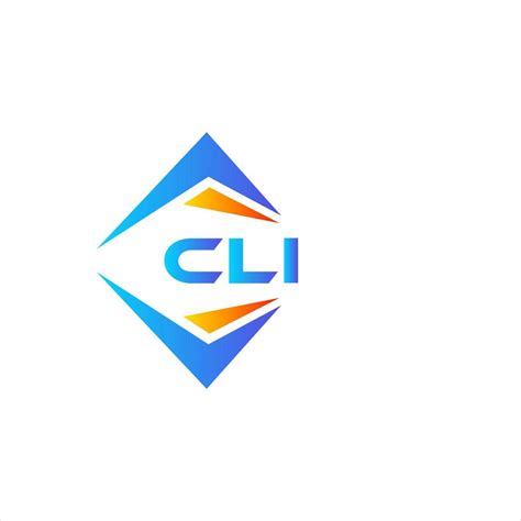 cli abstract technology logo design  white background cli creative
