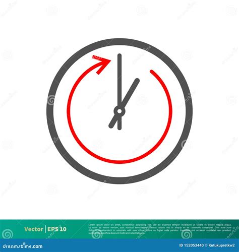 Wall Clock Vector Icon Logo Template Illustration Design Vector Eps 10