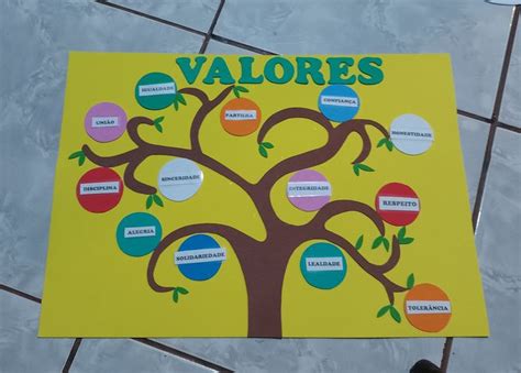 Árvore de valores Letra do dia Atividades de creche Atividades