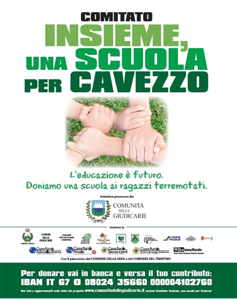 Comitato Insieme Una Scuola Per Cavezzo Campane Di Pinzolo It