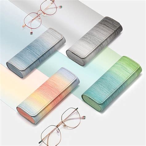 Bag Pu Leather Rainbow Eyewear Bag Sunglasses Storage Box Eyewear Cases Spectacle Case Glasses