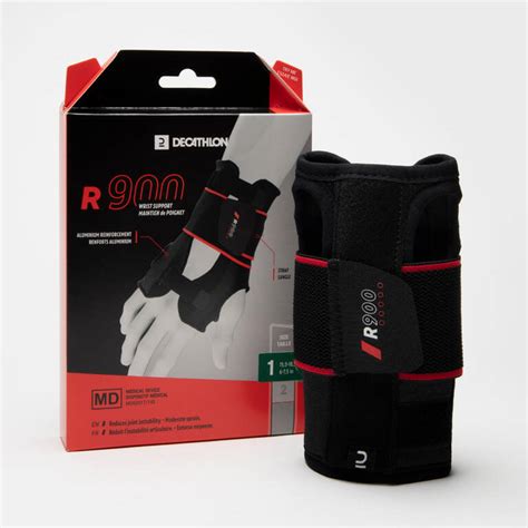 Adult Leftright Wrist Support Strap R900 Black Decathlon