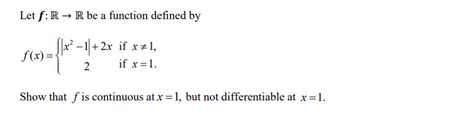 Solved Let F R → R Be A Function Defined By S X 1 2x If